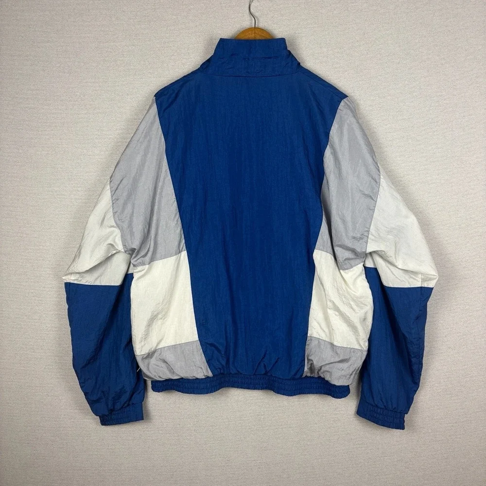 Vtg 90s Tracksuit Mens L SET Full Zip Jacket Pants Blue Blokecore Streetwear - Picture 3 of 16